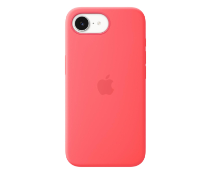 Etui do telefonów APPLE Silikonowe etui do iPhone 17e MagSafe różowa guawa